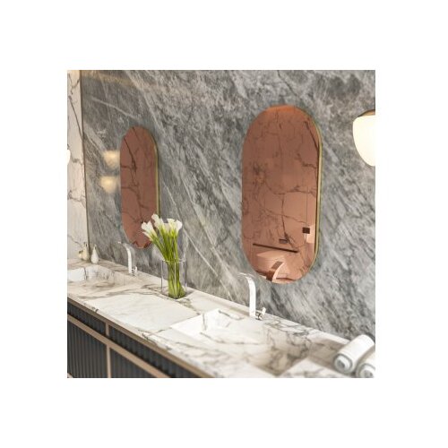 Hanah home Mirror Bronzano-zlatno Slike