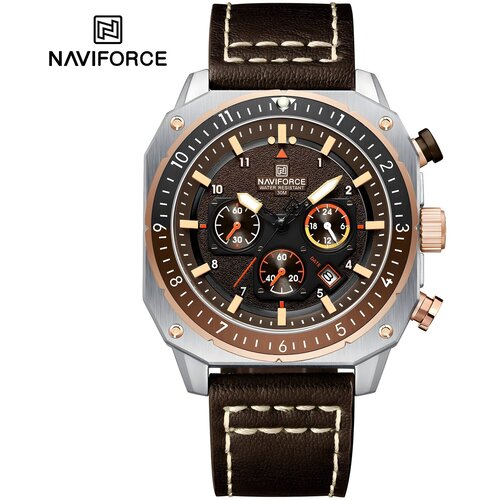 Sat NAVIFORCE SQ-38605 - Smeđa / Srebrna KP38605 Cijene