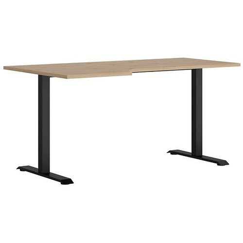 Black Red White Kotna pisalna miza Space office - 160 cm Slike