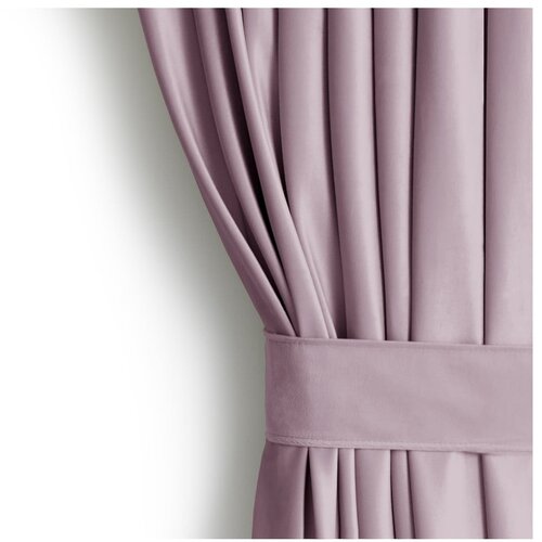 Restilo Svetlo rožnata žametna zavesa za delno zatemnitev 140x245 cm Eyelets &amp;ndash; Slike
