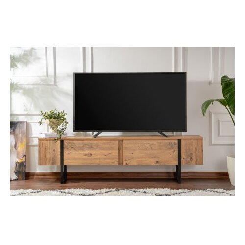 Hanah home TV polica Serenity Atlantic Pine Black Slike