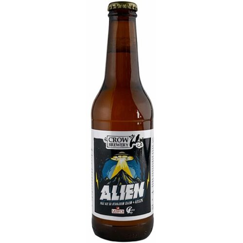 CROW Pivo Alien fla&amp;scaron;ica 0.33l Slike