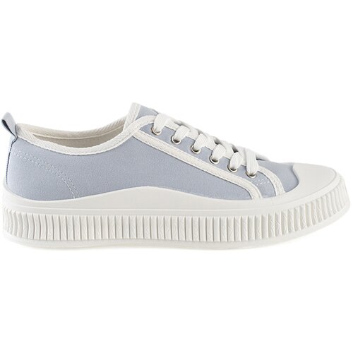 Shelvt Women's light blue platform sneakers Cene