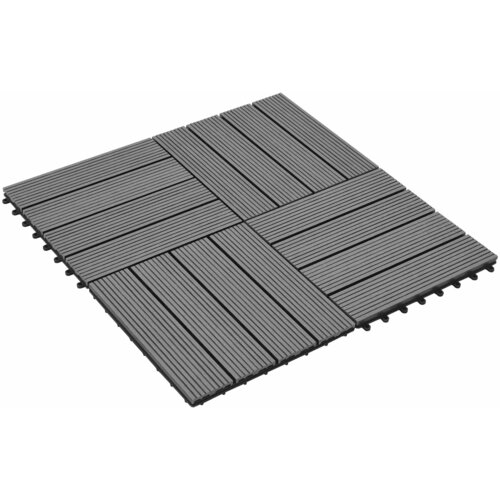  Pločice za decking 22 pcs Siva 30 x 30 cm Drvoplastična smjesa Cene