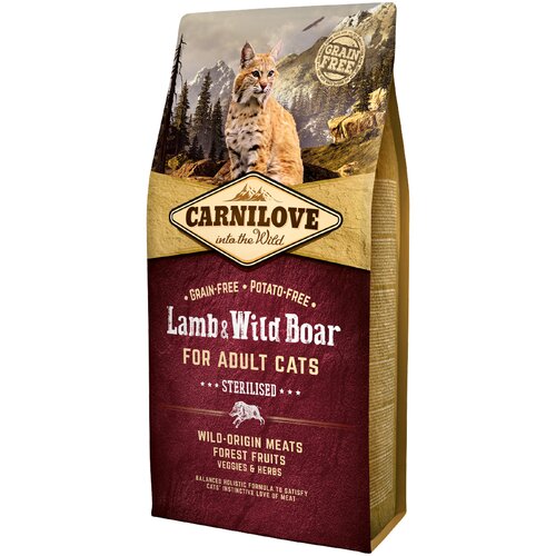 Carnilove Adult Sterilised janjetina i divlja svinja - 2 x 6 kg Cijene