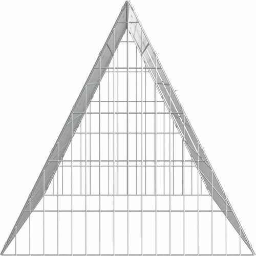  Kavez za zečeve Srebrno 215 x 55 x 55 cm Cinkani čelik Slike