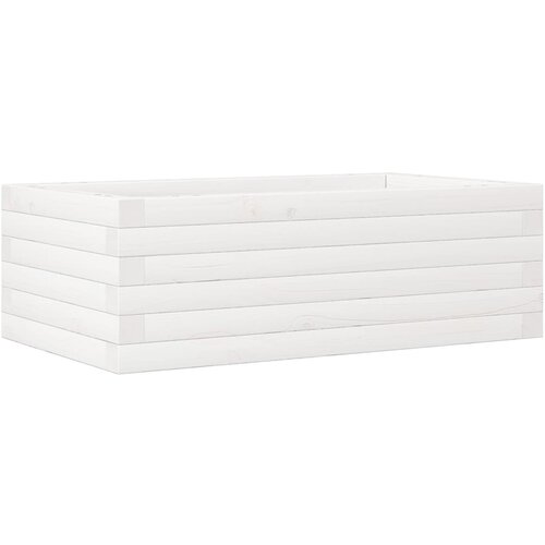 Maison Chic Vrtno cvetlično korito - Cvetlični Lonec belo 70x40x23 cm trdna borovina, (21790442) Cene