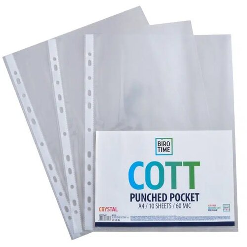 Cott, folija za registrator, 60mic, A4, kristal, 10K ( 481105 ) Slike