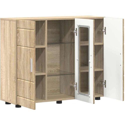 VidaXL Strani &amp;scaron;al sonoma hrast 55.5 x 29 x 100 cm Konstruiran les Slike