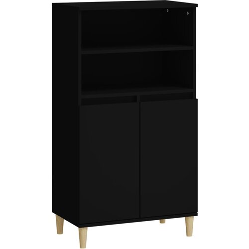 Maison Chic Visoka omara - Komoda - Predalnik Črna 60x36x110 cm inženirski les, (21721249) Cene