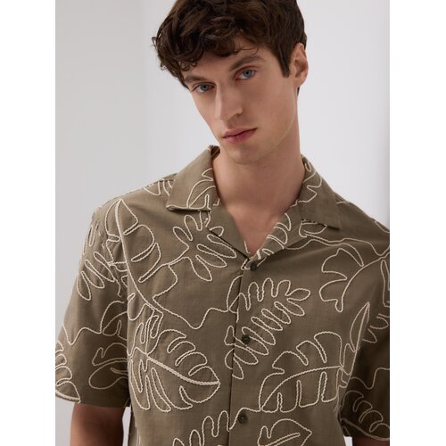 Reserved MEN`S SHIRT - svjetlomaslinasto Cene