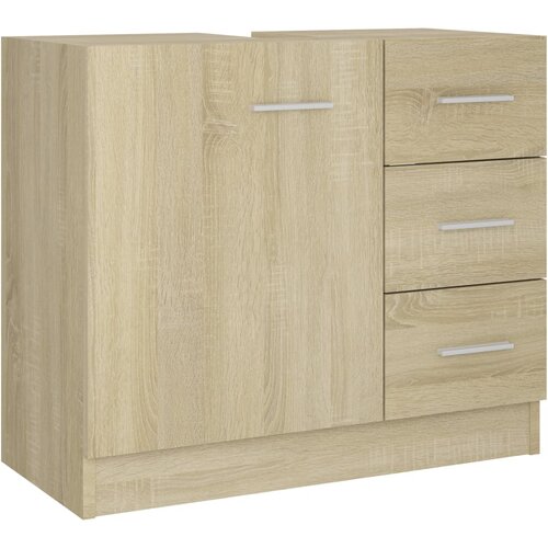 vidaXL omarica za umivalnik sonoma hrast 63x30x54 cm iverna plošča, (20580065) Cene