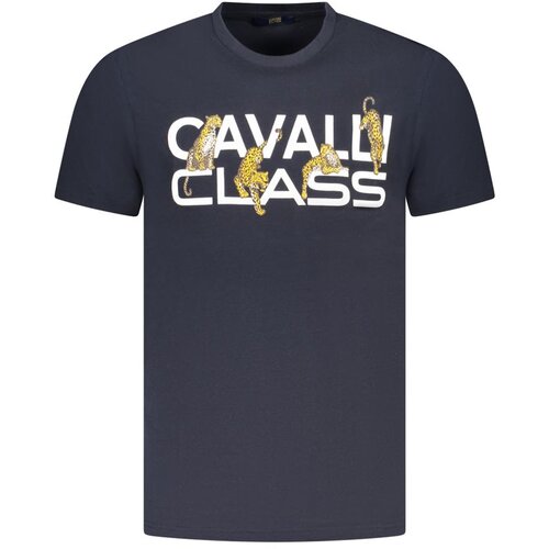 Cavalli Class Mu&amp;scaron;ka Majica Kratkih Rukava Plava Slike