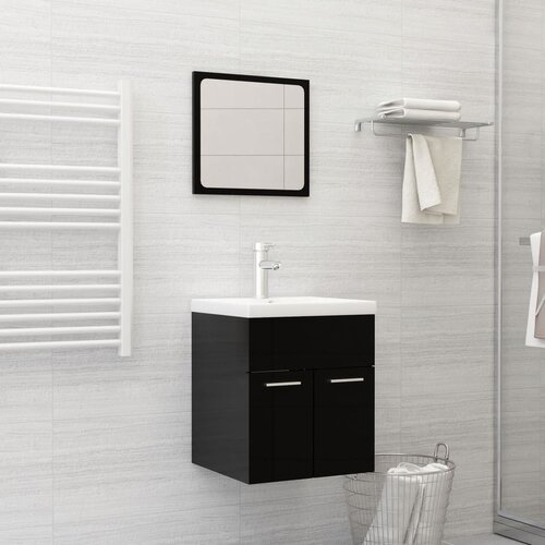 VidaXL Ugradbeni umivaonik sa slavinom 42x39x18 cm keramički bijeli Slike
