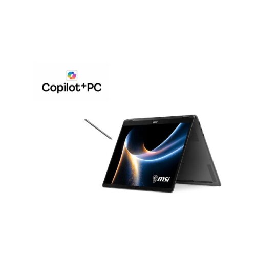 MSI Prenosnik Prestige 14 Flip AI+ D3MTG Core Ultra 9 / 32GB RAM / 2TB SSD / 14&amp;quot; OLED FHD+ / Intel UMA / W11 Pro (platinast) Slike