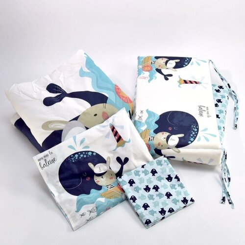  Posteljina sa ogradicom 6 pcs 70/140 Happy Sailor KKB60057 Slike