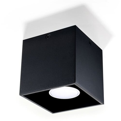 Nice Lamps Črna stropna svetilka Sollux Geo Cene