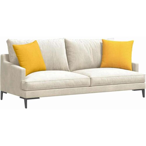 VidaXL jastučići za sofu 2 pcs svijetlo žuta 45 x 45 cm Slike
