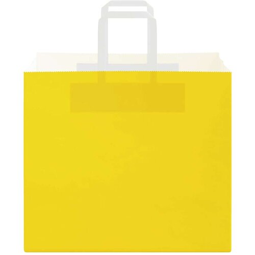  Papirnate vrečke 250 kosov z ročaji rumena 32x22x28 cm, (5000160893) Slike