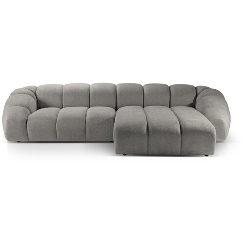 Micadoni Home Svijetlo siva bar&amp;scaron;unasti kutna garnitura Diana &amp;ndash; Slike