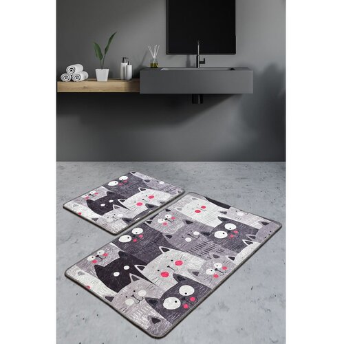 Foutastic Sive kupaonske prostirke u setu 2 kom 60x100 cm Meow &amp;ndash; Slike