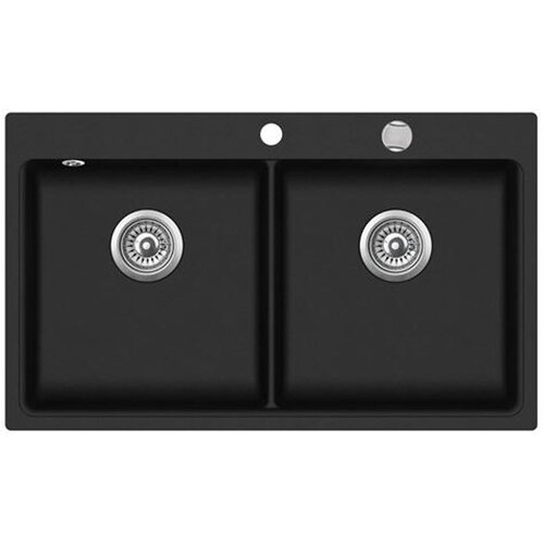  Sudoper Aquasanita MAGNA SQM200-AW Black metallic Cene