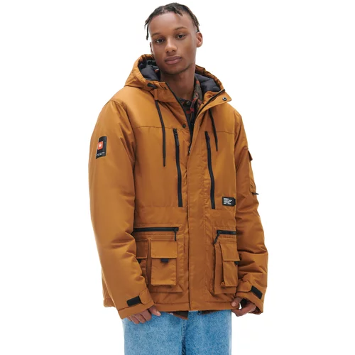 Cropp muška jakna s kapuljačom - Smeđa 4299W-82X