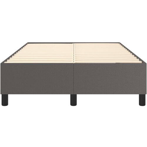  Okvir za krevet s oprugom sivi 120x200 cm od umjetne kože Slike