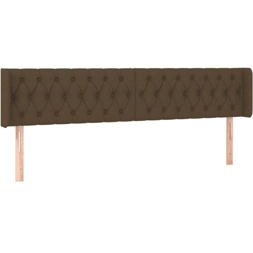 Maison Chic vzglavna omarica - nočna omarica - posteljna omarica z ušesi temno rjavo 203x16x78/88 cm blago, (21707580) Cene