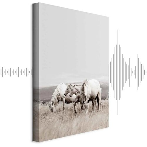  Slika - White Horses (1 Part) Vertical 20x30 Akustična Cene