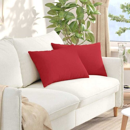  Jastučići za sofu 2 pcs Crvena 60 x 40 cm tkanina Cene