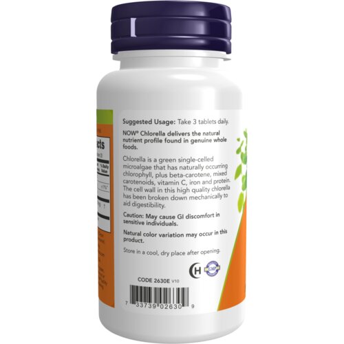 Now Foods Chlorella - Klorela NOW, 1000 mg (60 tableta) Slike