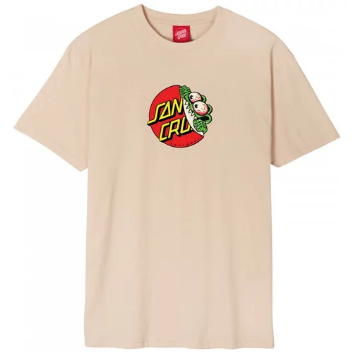 Santa Cruz Majice & Polo majice Beware dot front t-shirt Bež