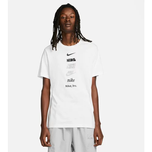 Nike Majica siva melange / crna / bijela