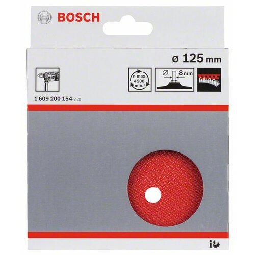 Bosch Ploča sa čičak prihvatom 1609200154, 125 mm, 8 mm Slike