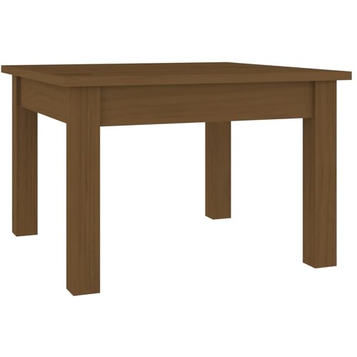 Maison Chic Klubska mizica - kavna mizica - Nizka mizica medeno rjava 45x45x30 cm trdna borovina, (21754674) Cene
