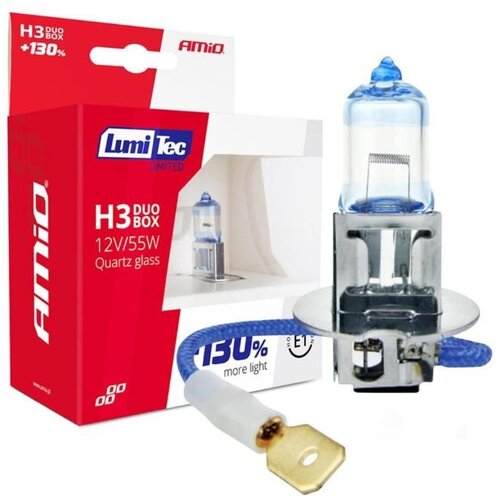 Amio Halogenska Žarnica H3 12 V 55 W LumiTec Limited +130 % DUO, 2 kosa Cene