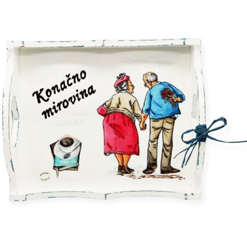  Poklon za odlazak u mirovinu/penziju! Poslužavnik Š16013 Cene