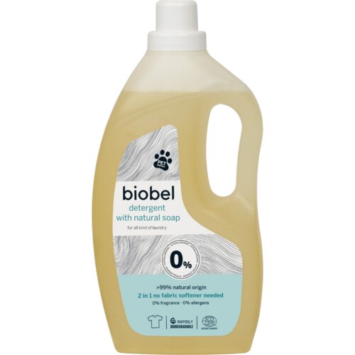 Biobel 2-in-1 Tekući deterdžent za pranje rublja 0% - 1.5 l Slike