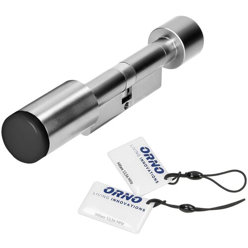 Orno Pametni cilindar sa duplom ručkom, RFID/Tag, Bluetooth, 35mm - OR-ZS-851, Siva Slike