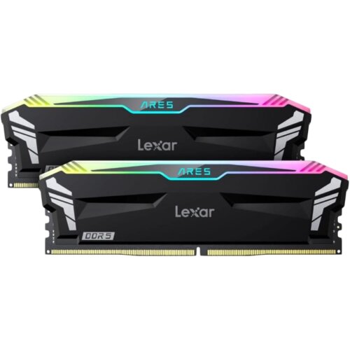 Lexar Ares 32GB DDR5 6800MHz (2x16GB KIT) CL34 DIMM, 1.4V, heatsink, RGB, Black Cene