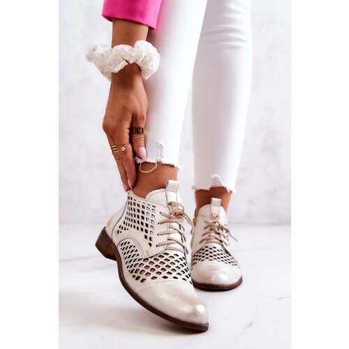 Zazoo Leather Openwork Shoes Nicole Slike