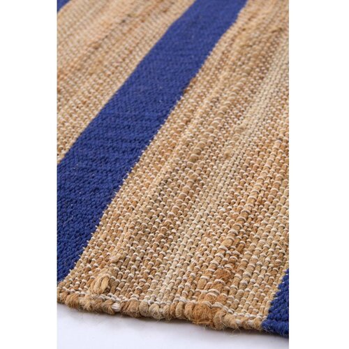 Jotex Modra/v naravni barvi ročno tkana preproga iz me&amp;scaron;anice jute 160x230 cm Otti &amp;ndash; Slike