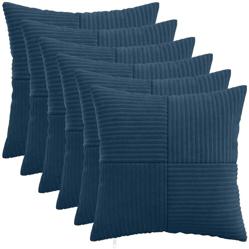  Presvlaka za jastuk 6 pcs ALMELO Mornarsko plava 40 x 40 cm Cene