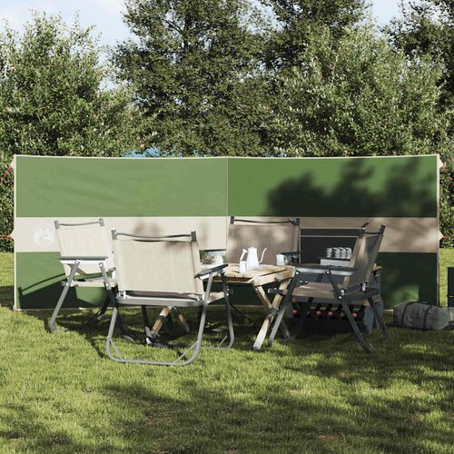 vidaXL Camping Windbreak Green 344x120 cm Vodoodporen Cene