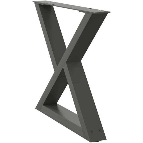  Noge za stolić 2 kom antracit 50x(42-43 3) cm čelik Slike