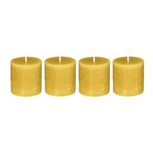 Atmosphera svijeća 4.5x4.5cm ŽUTA 4kom Slike