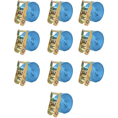 vidaXL Tovorni vezni trak 10 kosov 2 toni 6mx38mm modre barve Cene