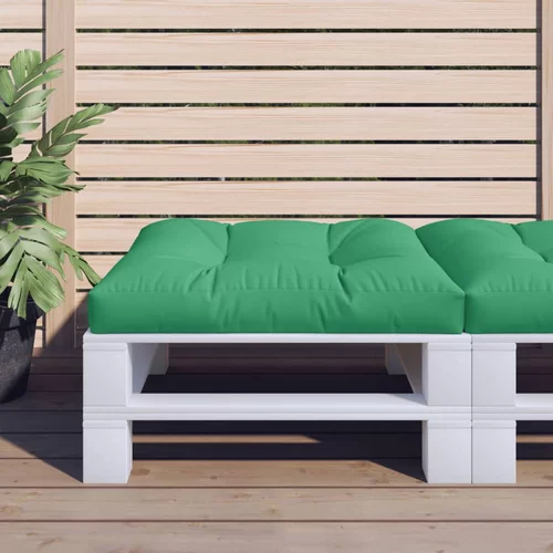 vidaXL jastuk za palete zeleni 80 x 80 x 12 cm od tkanine