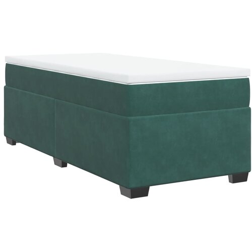 Maison Chic Box spring postelja - Vzmetna postelja z vzmetnico temno zelena 90x200 cm žamet SL17337, (21895098) Slike